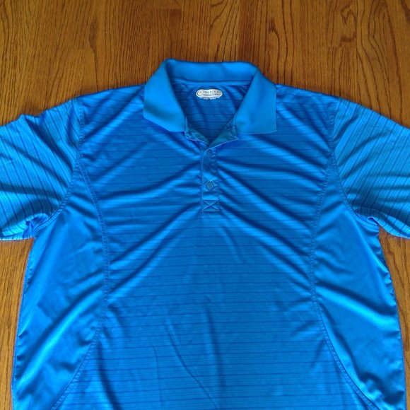 On Tour XL Royal Blue Golf Polo Shirt - Picture 2 of 6